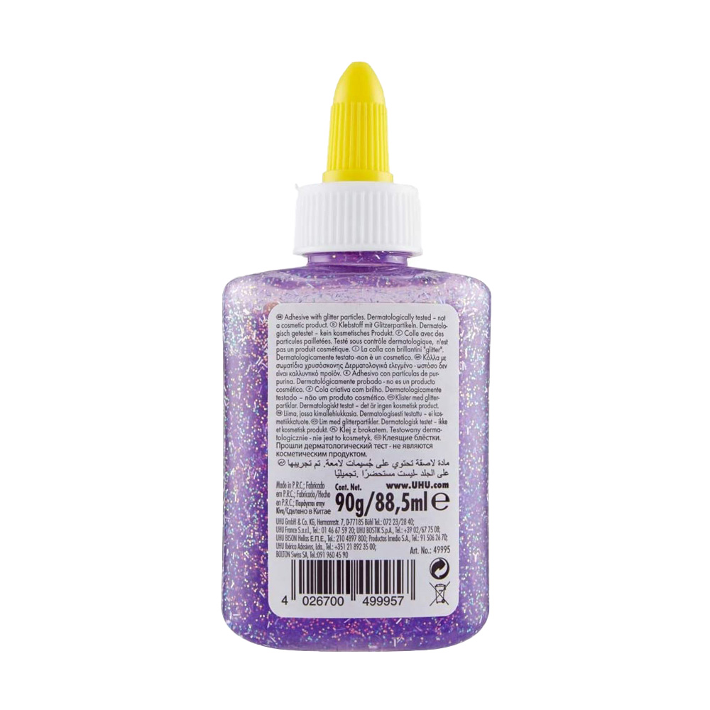 Colla Viola per Decorazioni Glitter Glue UHU 88,5 ml